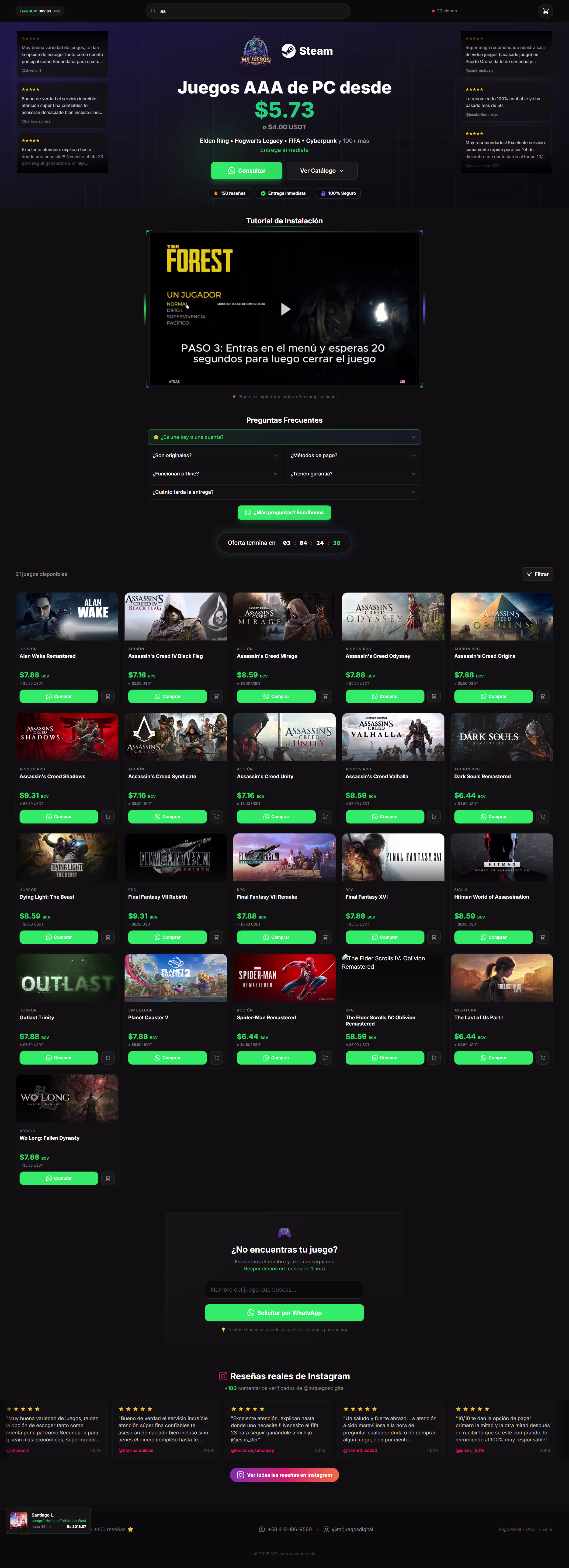 MrJuegos Venezuela full page